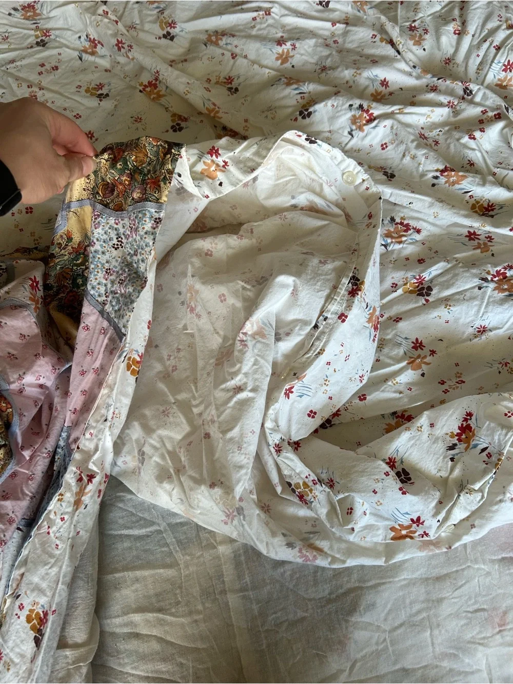Anthropologie/Urban Outfitters RN 66170 Floral Patchwork Duvet Cover Full/Queen